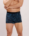Seamless Ultra-Soft Fit – Modal Spandex Printed Trunk – M107 – Blue