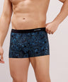 Seamless Ultra-Soft Fit – Modal Spandex Printed Trunk – M107 – Blue