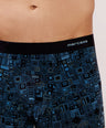 Seamless Ultra-Soft Fit – Modal Spandex Printed Trunk – M107 – Blue
