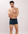 Seamless Ultra-Soft Fit – Modal Spandex Printed Trunk – M107 – Blue