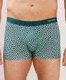 Seamless Ultra-Soft Fit – Modal Spandex Printed Trunk – M107 – Green