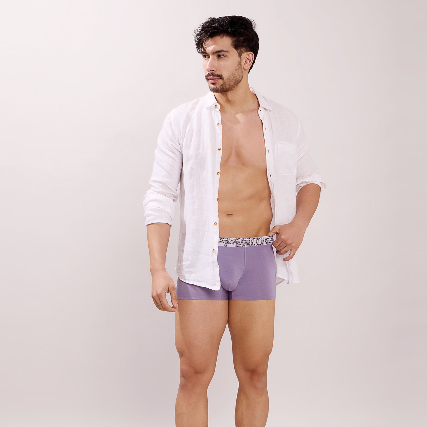 Seamless Ultra-Soft Fit – Modal Spandex Trunk – M108P – Dark Purple