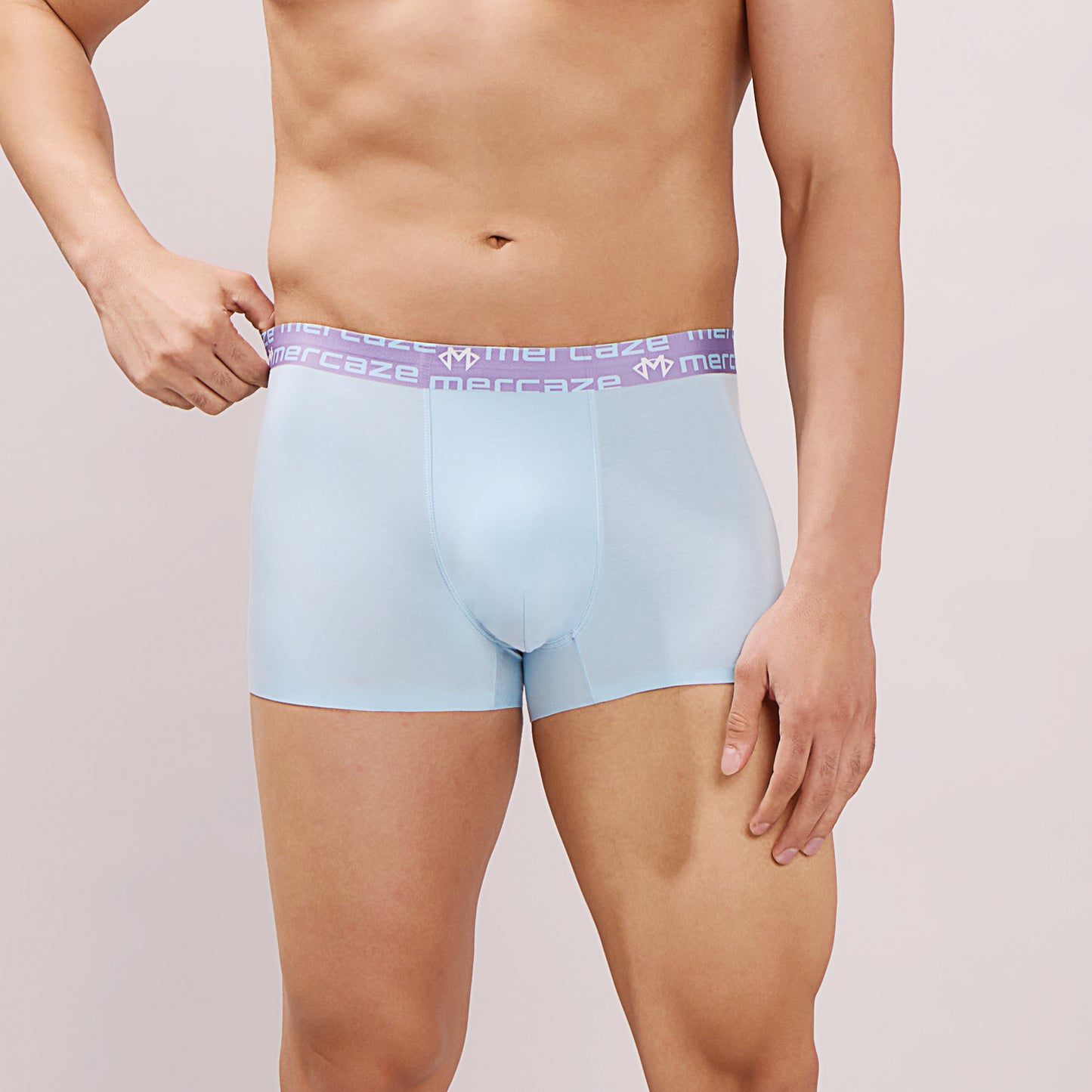 Seamless Ultra-Soft Fit – Modal Spandex Trunk – M108P – Sky Blue