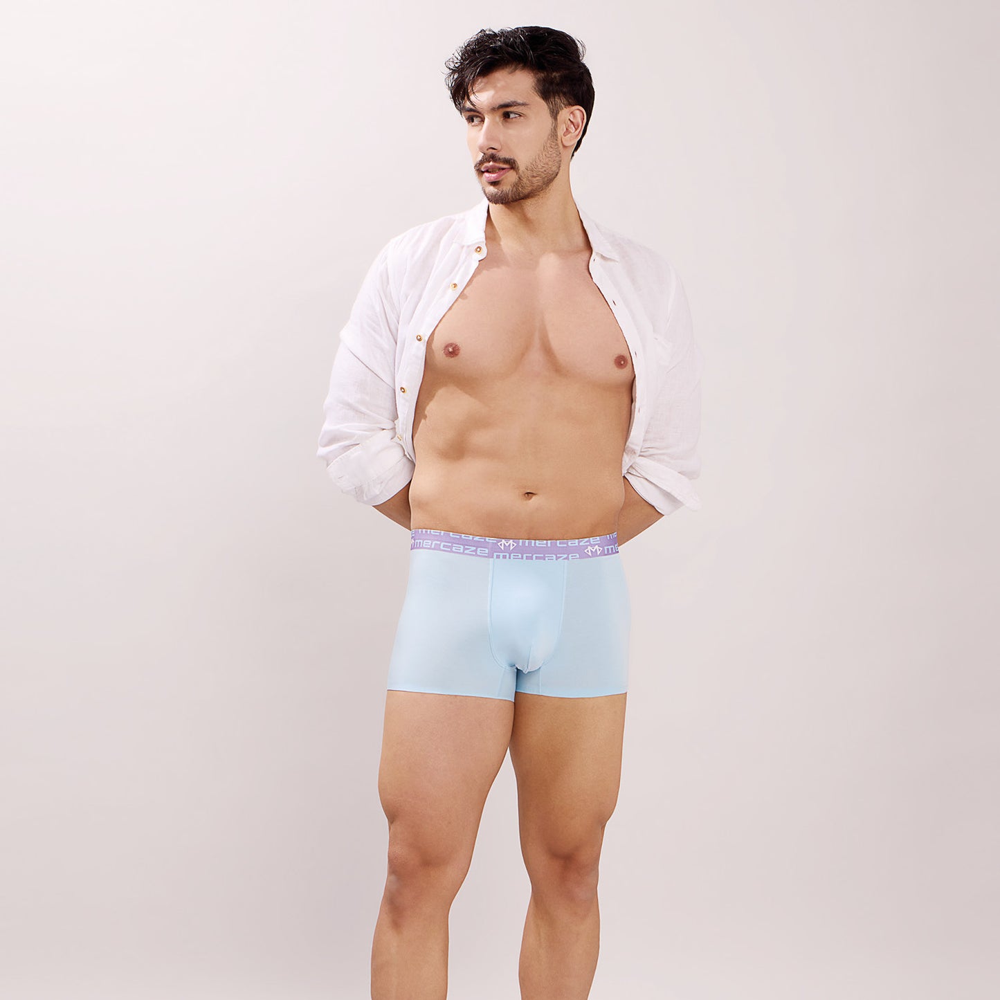 Seamless Ultra-Soft Fit – Modal Spandex Trunk – M108P – Sky Blue