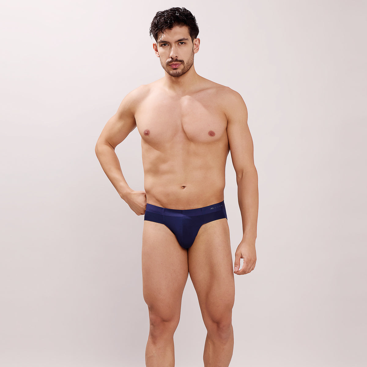 Seamless Ultra-Soft Fit – Modal Spandex Brief – M109– Navy