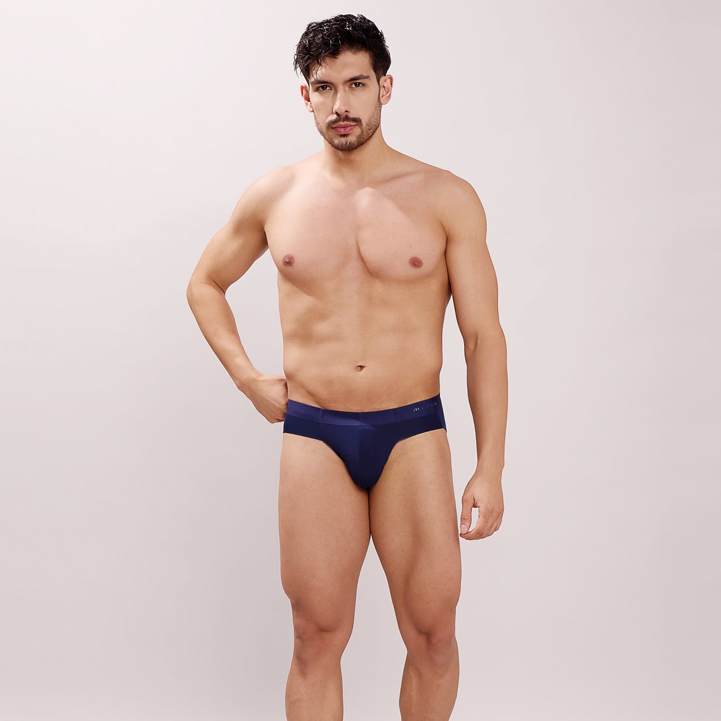 Seamless Ultra-Soft Fit – Modal Spandex Brief – M109– Navy