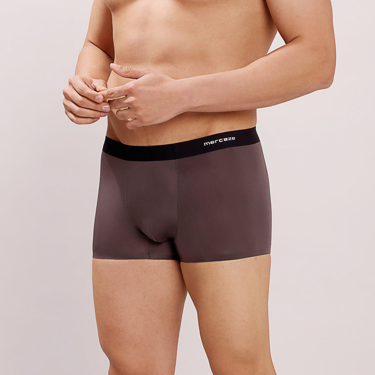 Seamless Ultra-Stretch Comfort – Microfiber Nylon Spandex Trunk – M110 – Mud Grey