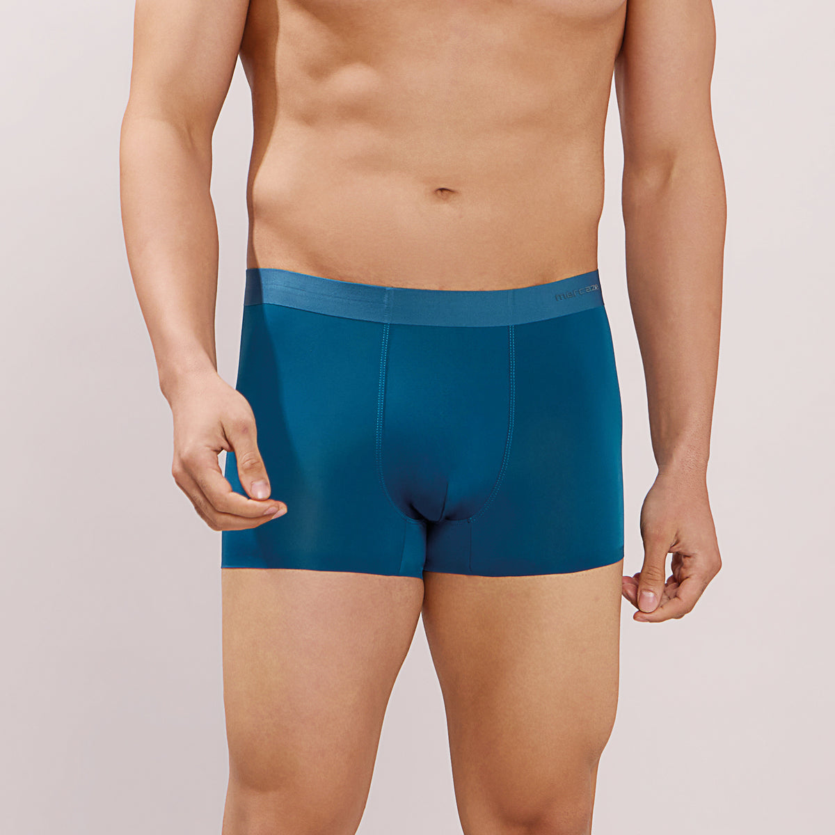 Seamless Ultra-Stretch Comfort – Microfiber Nylon Spandex Trunk – M110 – Teal