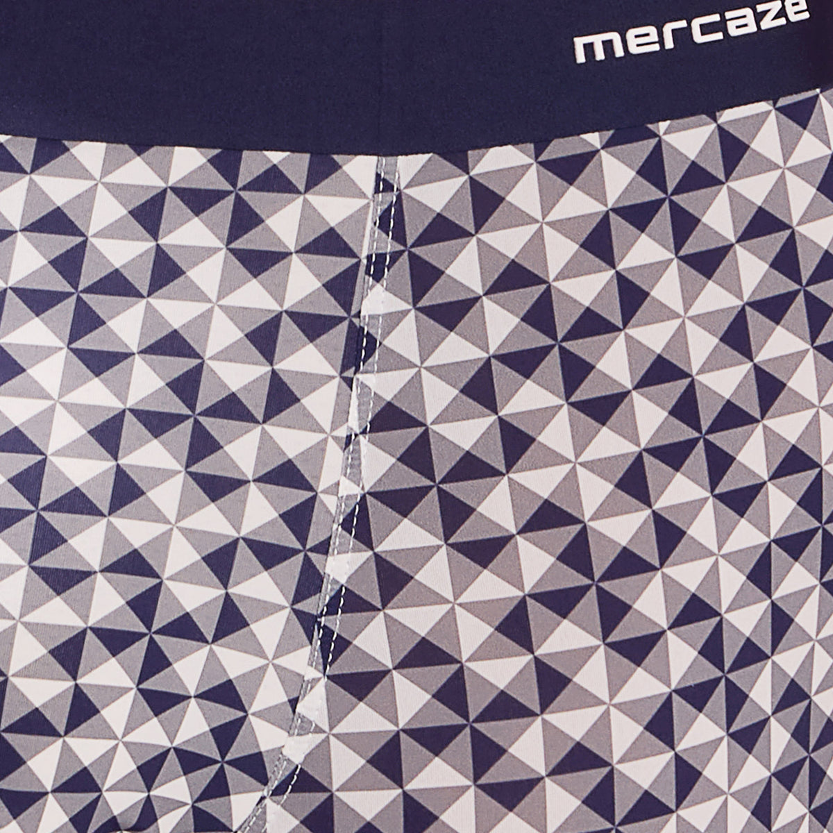 Seamless Ultra-Stretch Comfort – Microfiber Nylon Spandex Printed Trunk – M111 – Dark Navy