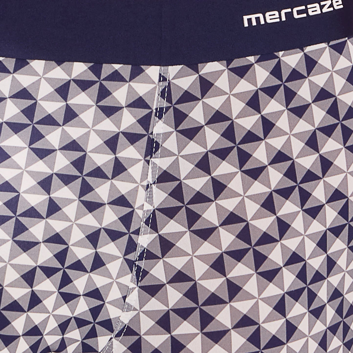 Seamless Ultra-Stretch Comfort – Microfiber Nylon Spandex Printed Trunk – M111 – Dark Navy