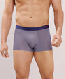 Seamless Ultra-Stretch Comfort – Microfiber Nylon Spandex Printed Trunk – M111 – Navy