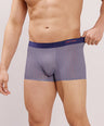Seamless Ultra-Stretch Comfort – Microfiber Nylon Spandex Printed Trunk – M111 – Navy