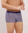 Seamless Ultra-Stretch Comfort – Microfiber Nylon Spandex Printed Trunk – M111 – Navy