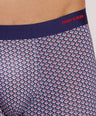 Seamless Ultra-Stretch Comfort – Microfiber Nylon Spandex Printed Trunk – M111 – Navy