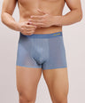 Seamless Ultra-Stretch Comfort – Microfiber Nylon Spandex Printed Trunk – M111 – Sky Blue
