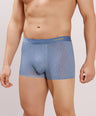 Seamless Ultra-Stretch Comfort – Microfiber Nylon Spandex Printed Trunk – M111 – Sky Blue