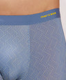 Seamless Ultra-Stretch Comfort – Microfiber Nylon Spandex Printed Trunk – M111 – Sky Blue