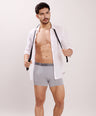 High-Stretch Performance Comfort – Micro Fibre Nylon Trunk – M112 – Light Grey