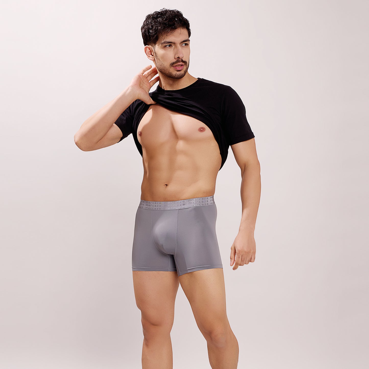 High-Stretch Performance Comfort – Micro Fibre Nylon Trunk – M114 – Dark Grey