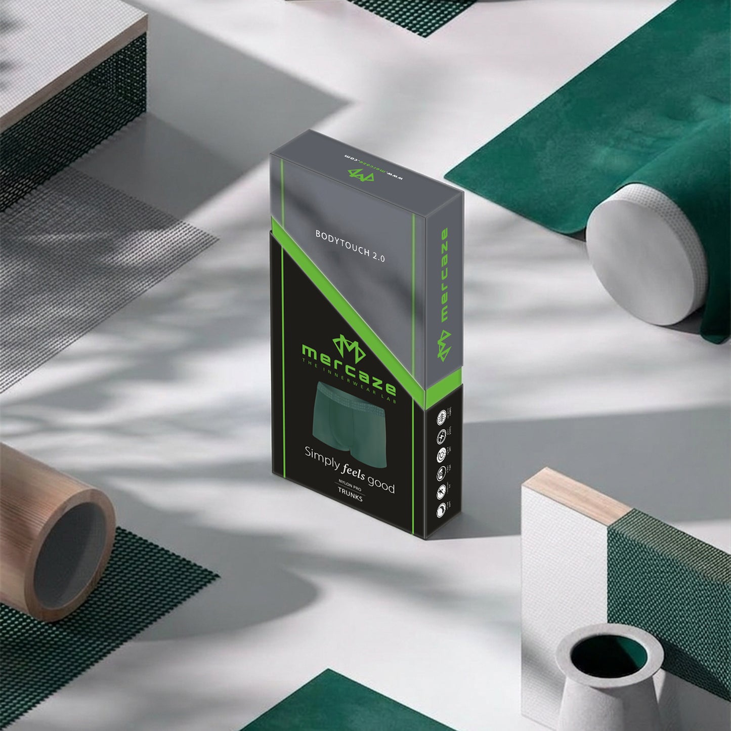 High-Stretch Performance Comfort – Micro Fibre Nylon Trunk – M114 – Deep Purple