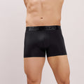 Premium Comfort Fit - Textured Jacquard Micro Fibre Nylon Spandex Trunk - M115 - Black