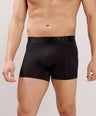 Premium Comfort Fit - Textured Jacquard Micro Fibre Nylon Spandex Trunk - M115 - Black