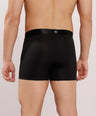 Premium Comfort Fit - Textured Jacquard Micro Fibre Nylon Spandex Trunk - M115 - Black