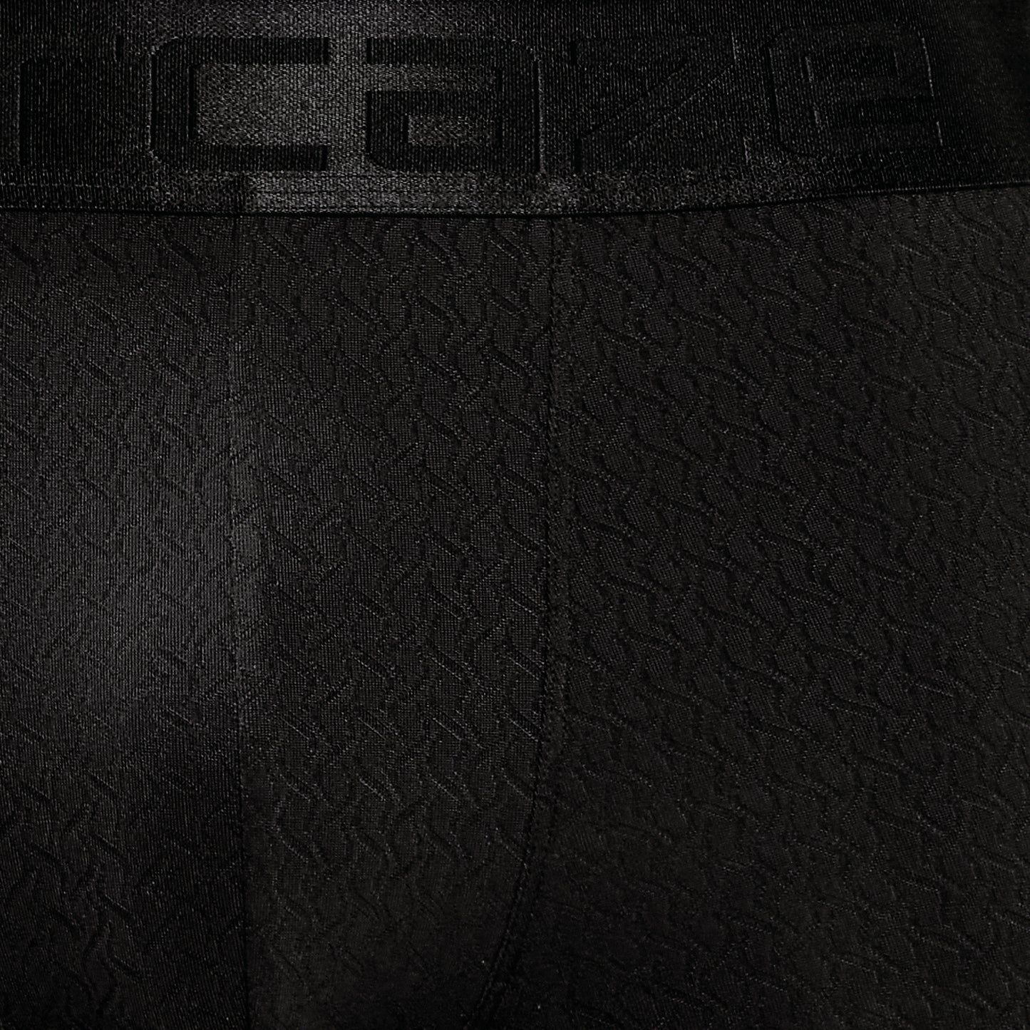 Premium Comfort Fit - Textured Jacquard Micro Fibre Nylon Spandex Trunk - M115 - Black