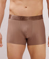 Premium Comfort Fit - Textured Jacquard Micro Fibre Nylon Spandex Trunk - M115 - Brown