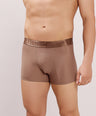 Premium Comfort Fit - Textured Jacquard Micro Fibre Nylon Spandex Trunk - M115 - Brown
