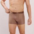 Premium Comfort Fit - Textured Jacquard Micro Fibre Nylon Spandex Trunk - M115 - Brown