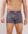 Premium Comfort Fit - Textured Jacquard Micro Fibre Nylon Spandex Trunk - M115 - Dark Grey
