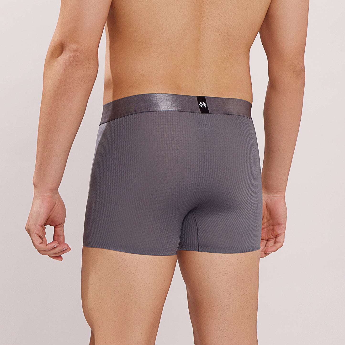 Premium Comfort Fit - Textured Jacquard Micro Fibre Nylon Spandex Trunk - M115 - Dark Grey
