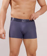 Premium Comfort Fit - Textured Jacquard Micro Fibre Nylon Spandex Trunk - M115 - Steel Blue