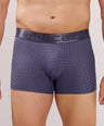 Premium Comfort Fit - Textured Jacquard Micro Fibre Nylon Spandex Trunk - M115 - Steel Blue