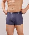 Premium Comfort Fit - Textured Jacquard Micro Fibre Nylon Spandex Trunk - M115 - Steel Blue