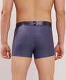 Premium Comfort Fit - Textured Jacquard Micro Fibre Nylon Spandex Trunk - M115 - Steel Blue