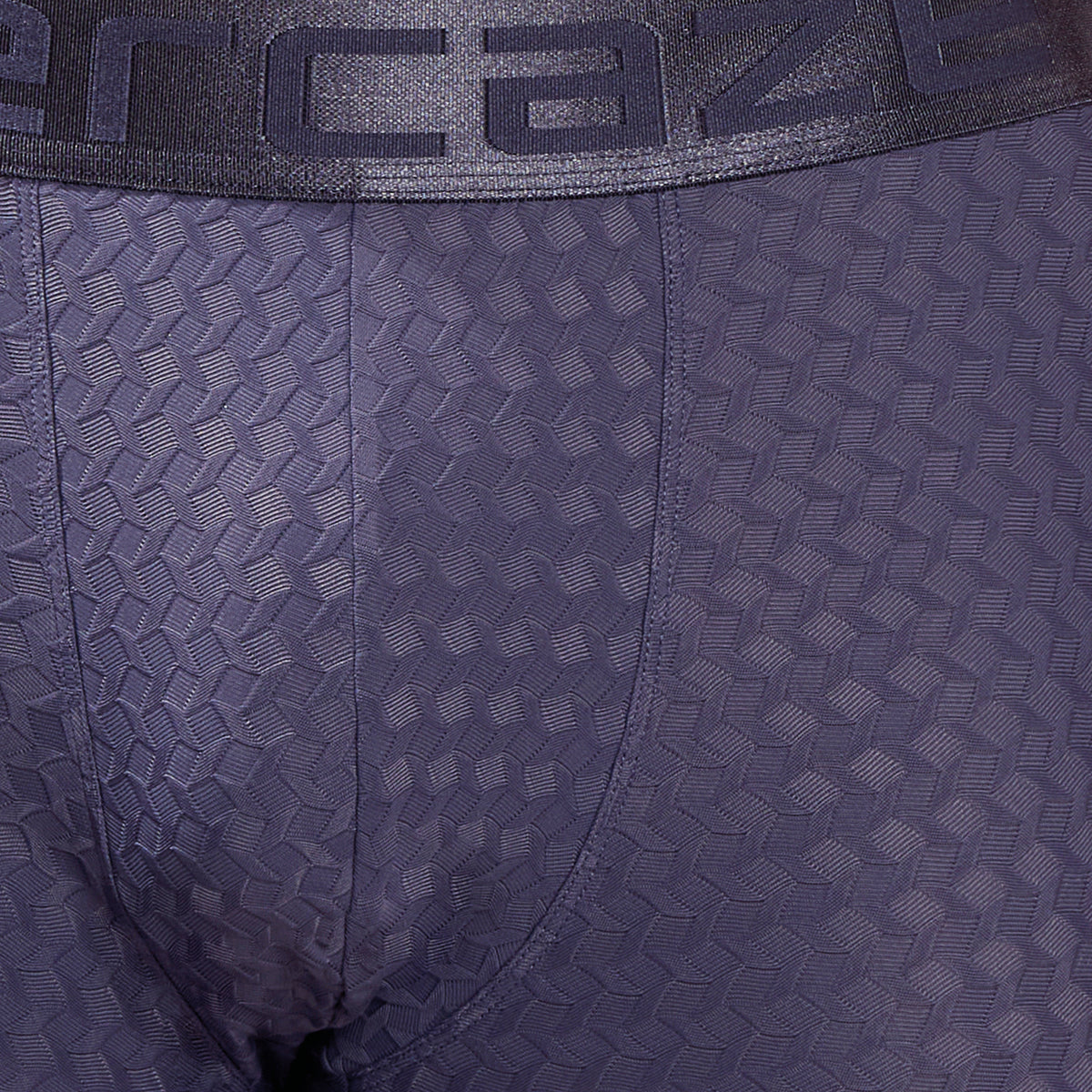 Premium Comfort Fit - Textured Jacquard Micro Fibre Nylon Spandex Trunk - M115 - Steel Blue