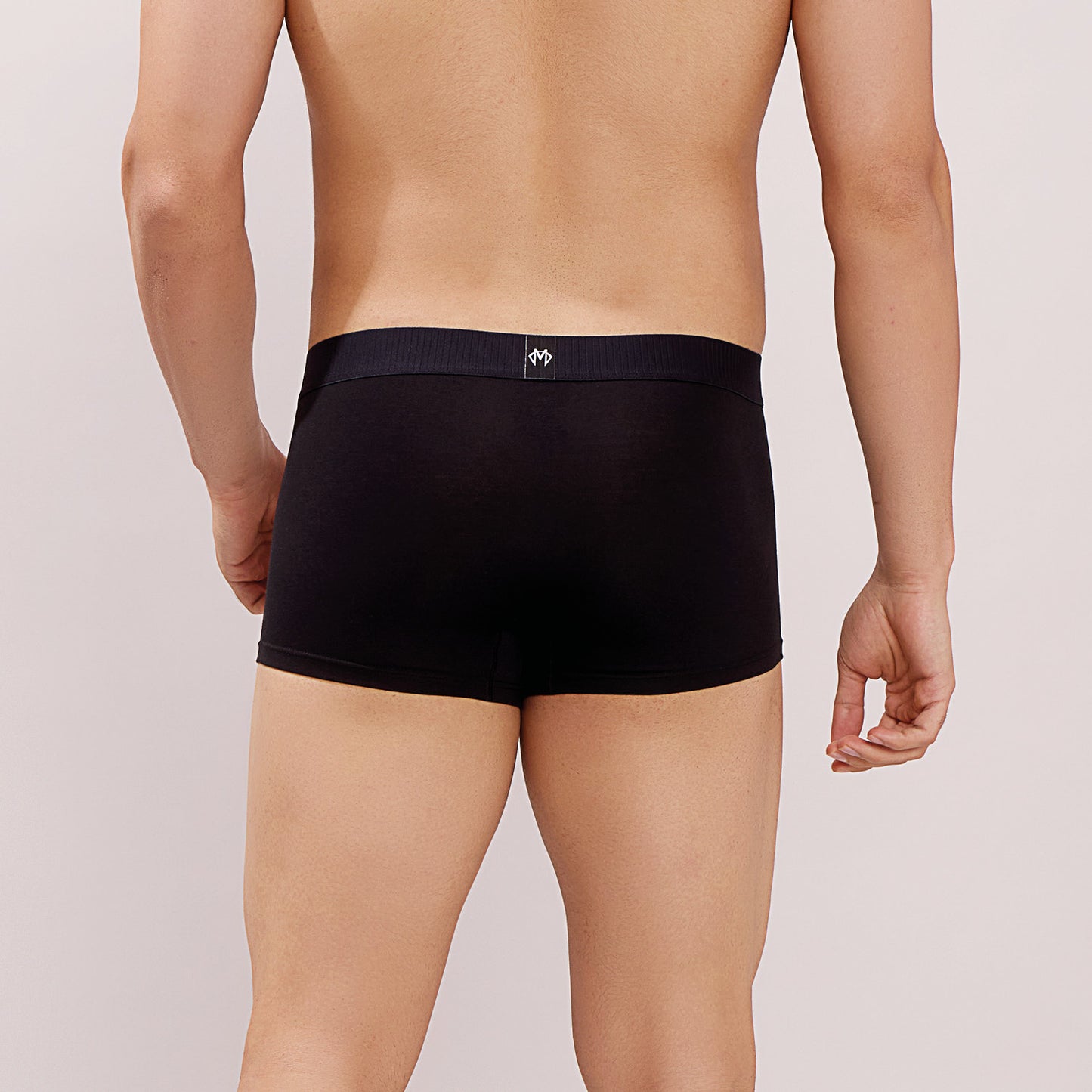 Ultra Soft Elastic Waistband- Premium Bamboo Cotton Spandex (Hipster) - M116- Black