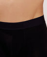 Ultra Soft Elastic Waistband- Premium Bamboo Cotton Spandex (Hipster) - M116- Black