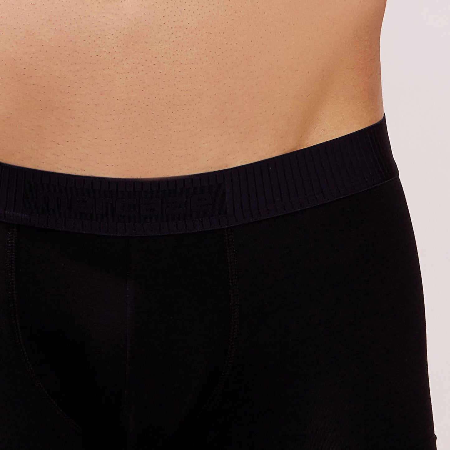 Ultra Soft Elastic Waistband- Premium Bamboo Cotton Spandex (Hipster) - M116- Black
