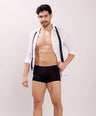 Ultra Soft Elastic Waistband- Premium Bamboo Cotton Spandex (Hipster) - M116- Black