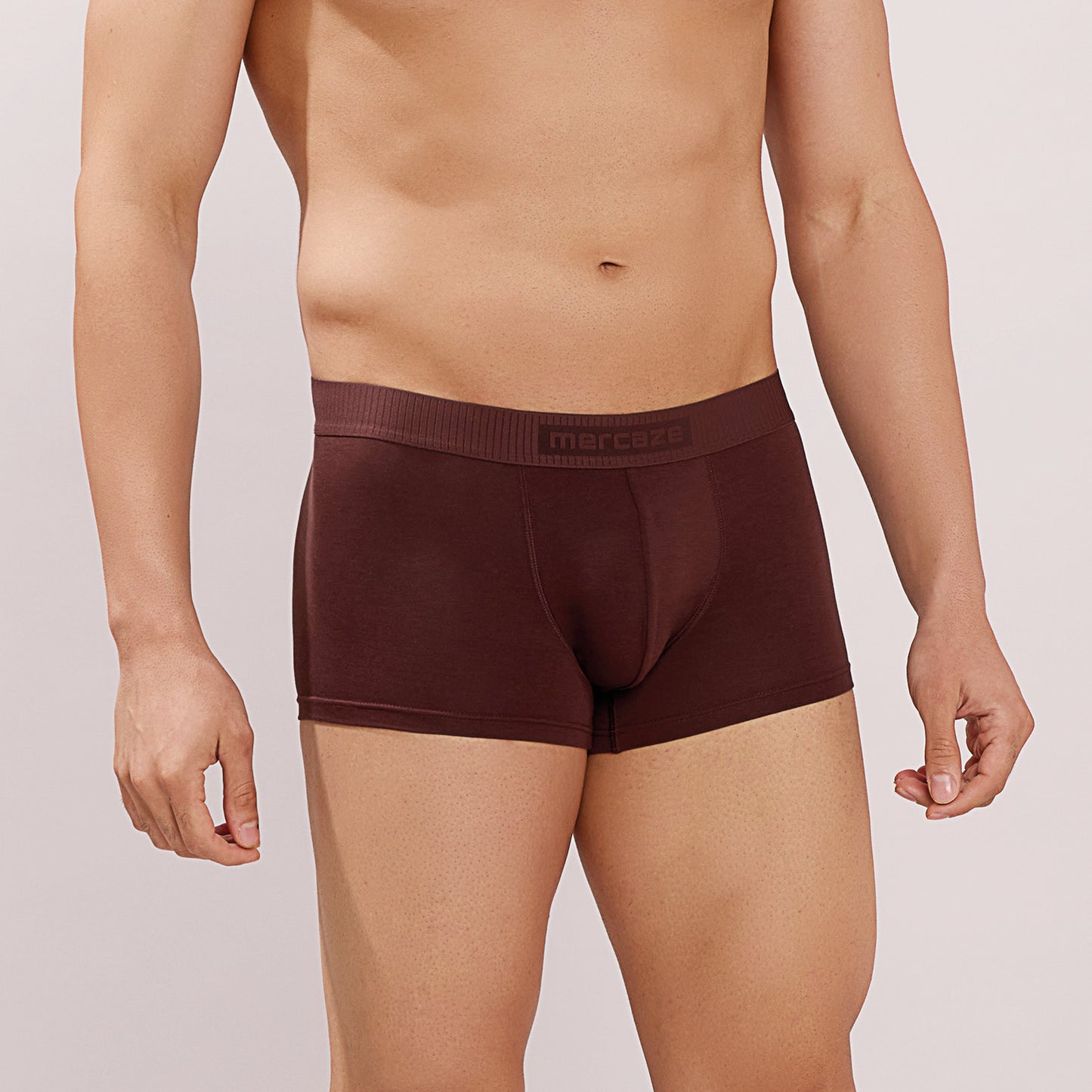 Ultra Soft Elastic Waistband- Premium Bamboo Cotton Spandex (Hipster) - M116- Brown