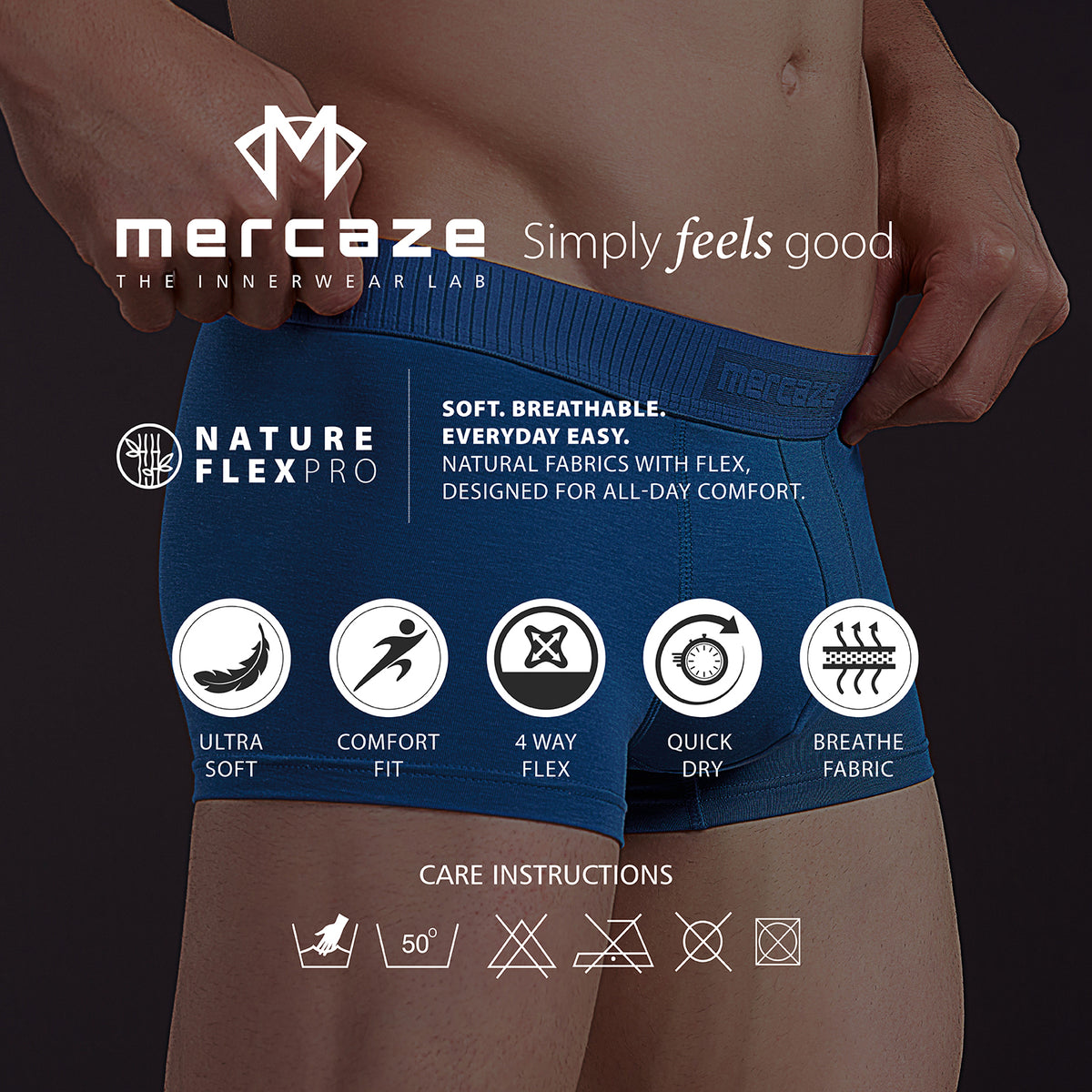 Ultra Soft Elastic Waistband- Premium Bamboo Cotton Spandex (Hipster) - M116- Dark Grey