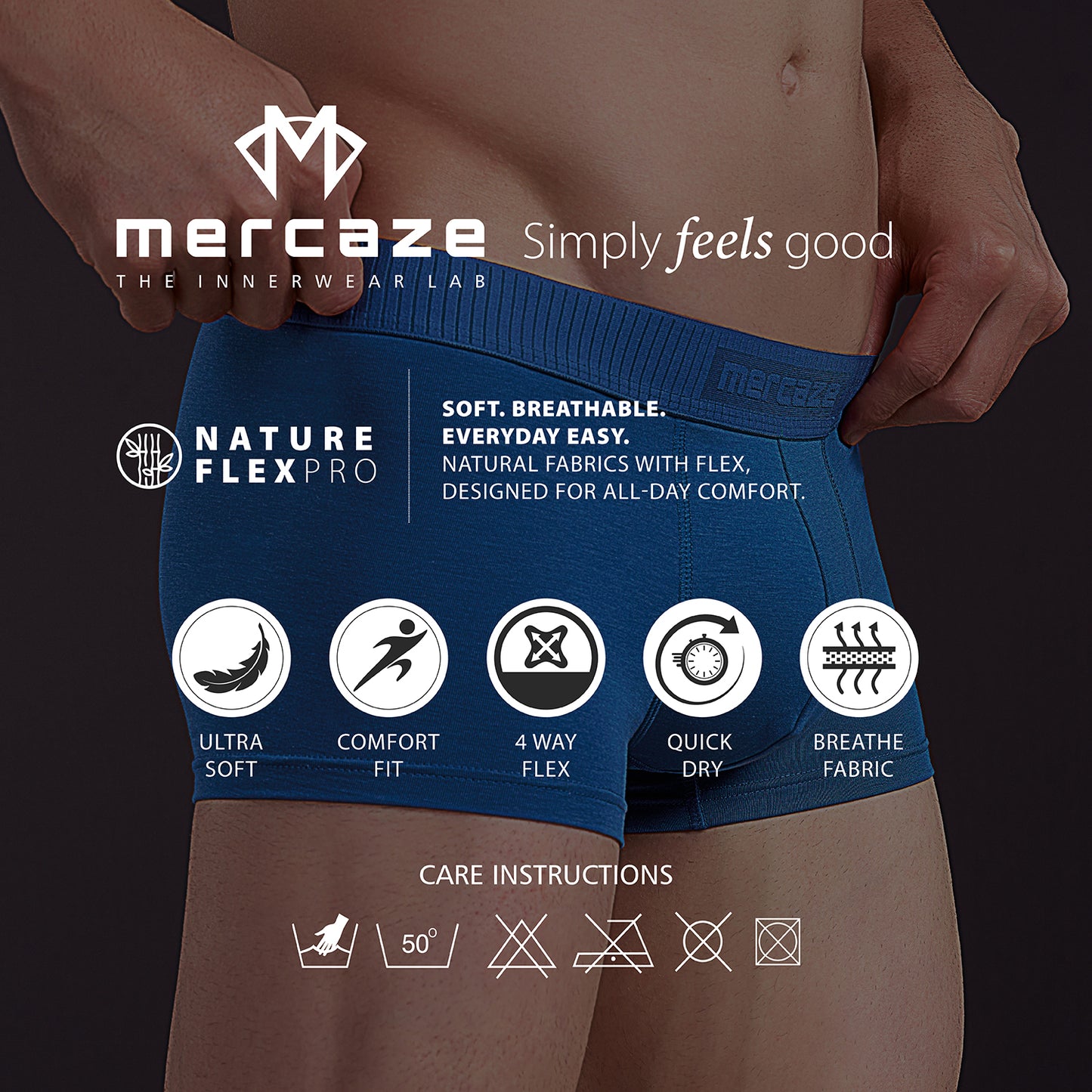 Ultra Soft Elastic Waistband- Premium Bamboo Cotton Spandex (Hipster) - M116- Dark Grey