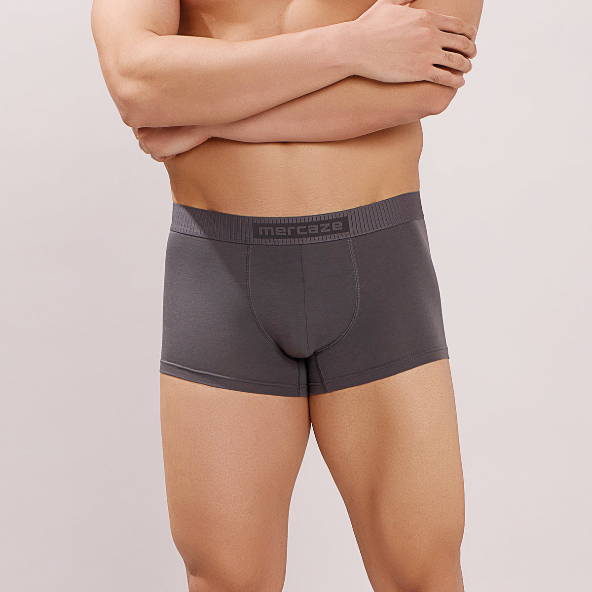 Ultra Soft Elastic Waistband- Premium Bamboo Cotton Spandex (Hipster) - M116- Dark Grey