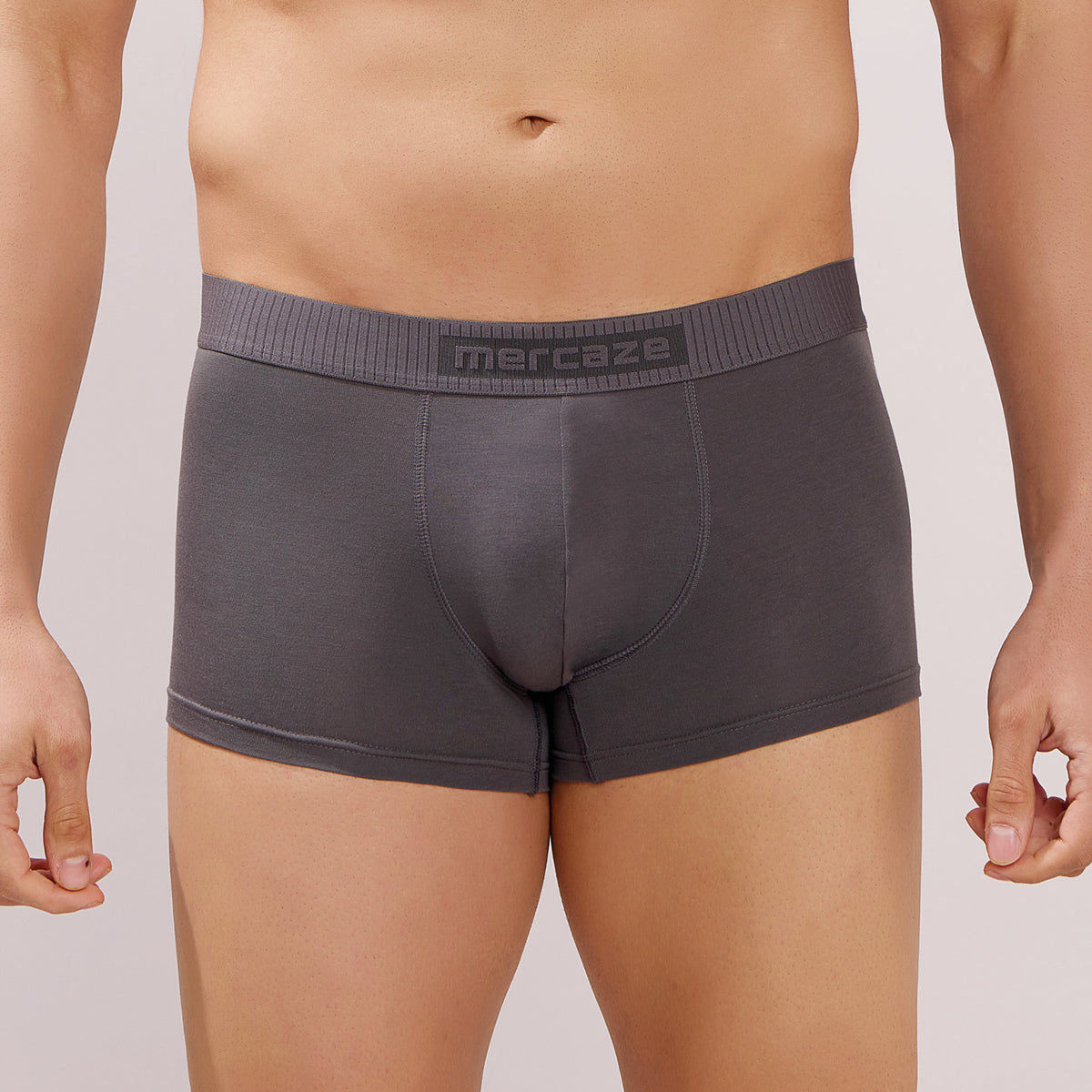 Ultra Soft Elastic Waistband- Premium Bamboo Cotton Spandex (Hipster) - M116- Dark Grey