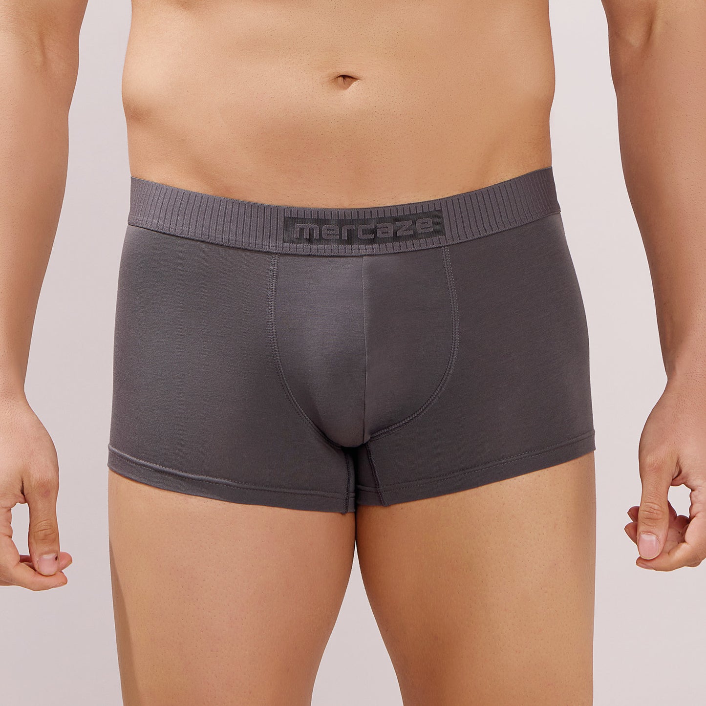 Ultra Soft Elastic Waistband- Premium Bamboo Cotton Spandex (Hipster) - M116- Dark Grey
