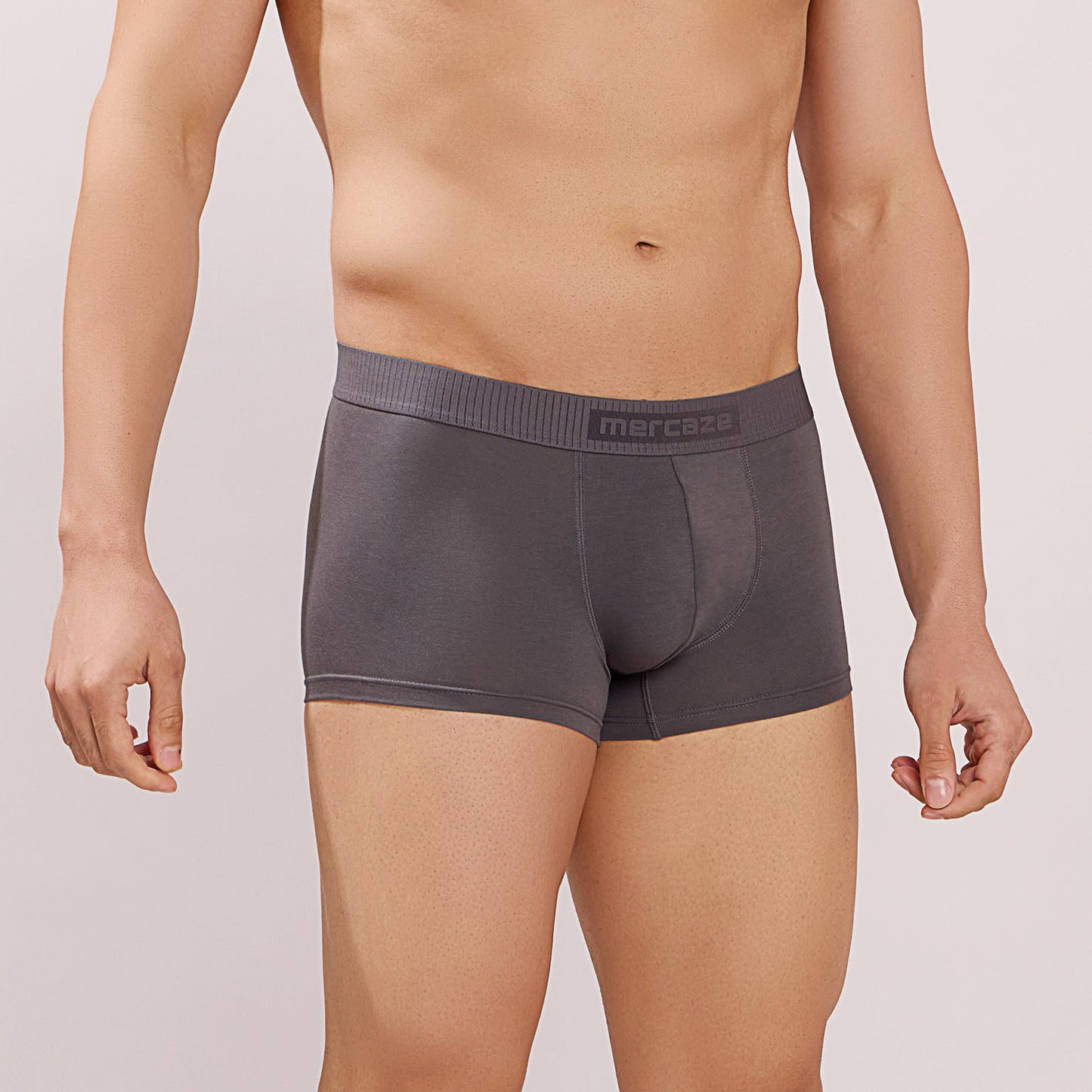 Ultra Soft Elastic Waistband- Premium Bamboo Cotton Spandex (Hipster) - M116- Dark Grey