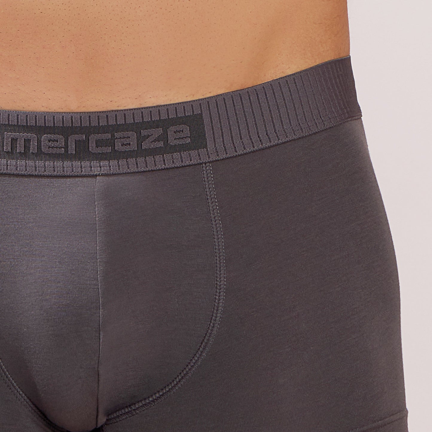 Ultra Soft Elastic Waistband- Premium Bamboo Cotton Spandex (Hipster) - M116- Dark Grey